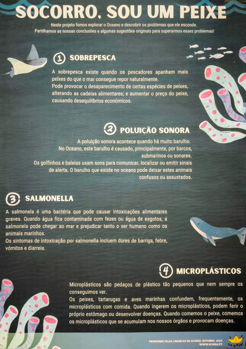 Exposição Socorro, sou um peixe: viver a aventura de explorar o Oceano!